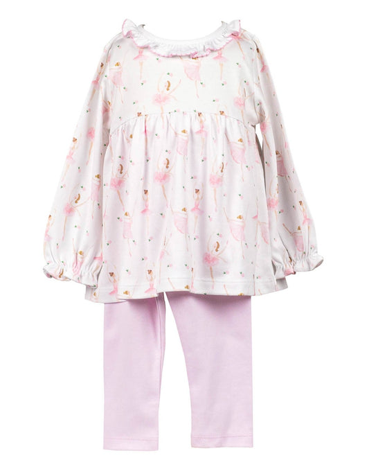 The Proper Peony Ballerinas Tunic Set