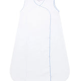 Nellapima Basket Weave Baby Sack- Blue Picot Trim 