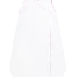 Nellapima Basket Weave Baby Sack- Pink Picot Trim