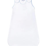 Nellapima Basket Weave Quilted Baby Sack- Blue Picot Trim 