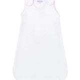 Nellapima Basket Weave Quilted Baby Sack- Pink Picot Trim