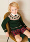 Pepa London Classic Fair Isle Merino Wool Jumper in Green