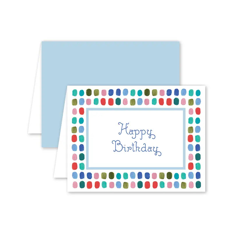 Dogwood Hill Beyond The Seas Dots Birthday Card