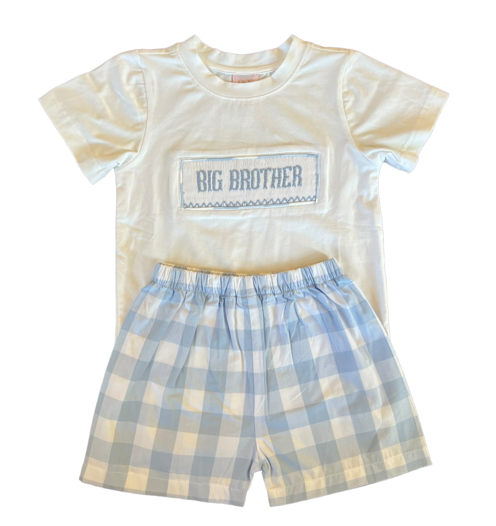 Big Brother Short Set- Blue Check