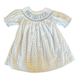 Shop Teeta Big Sister Dress- Blue Swiss Dot
