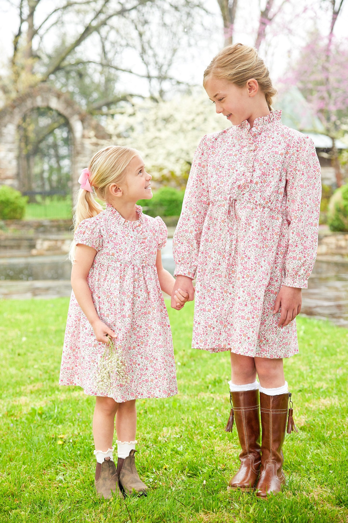 Little English Birdie Dress- Pemberley Floral