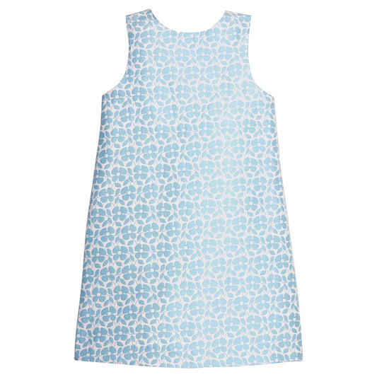 Biz Dress- Blue Jacquard