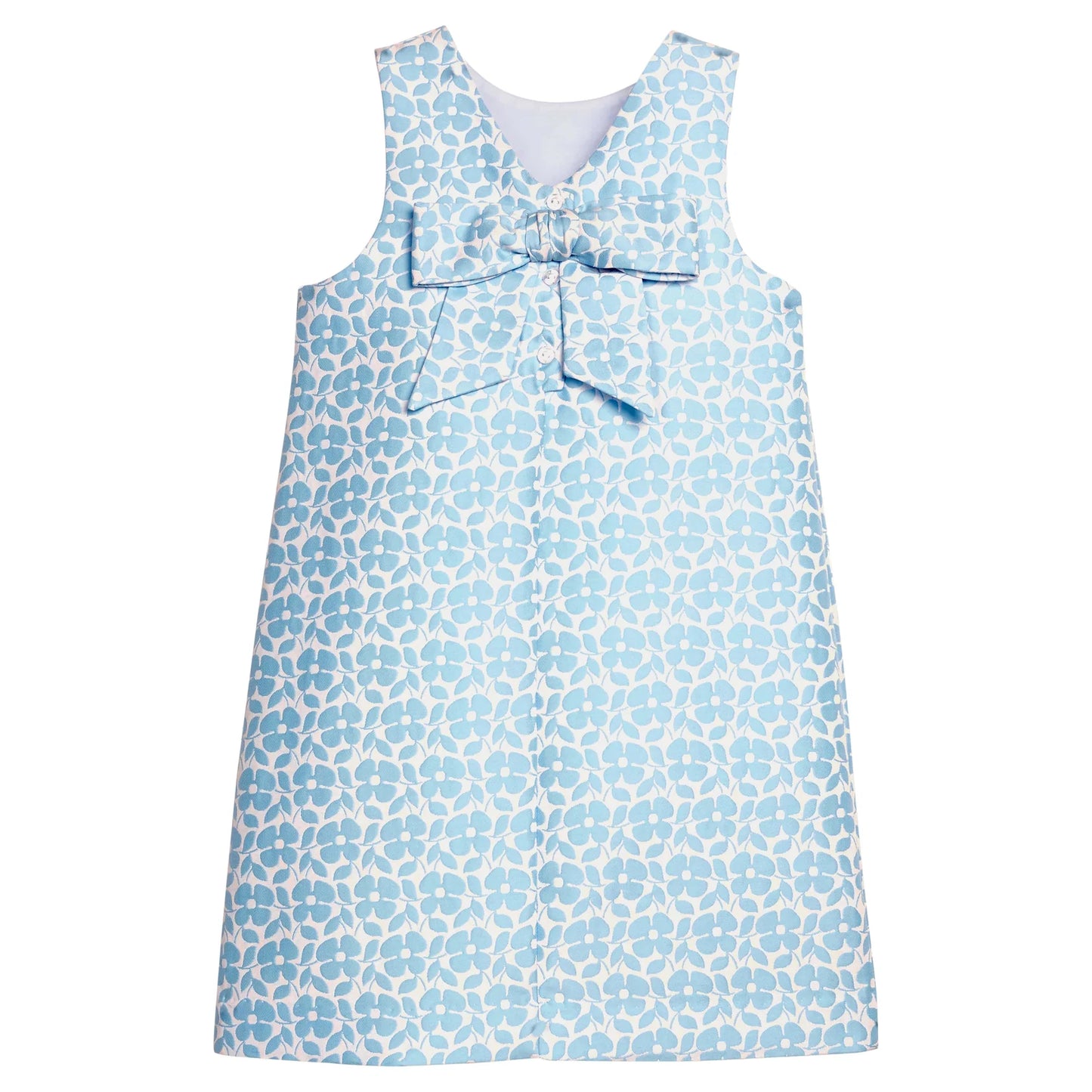 Biz Dress- Blue Jacquard
