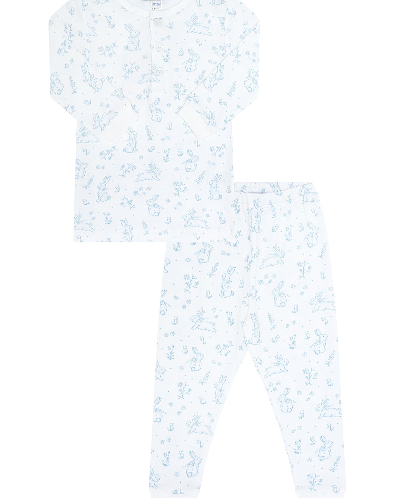 Nellapima Blue Bunny Toile Pajamas