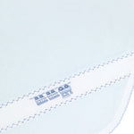 Nellapima Blue Herringbone Embroidered Receiving Blanket