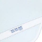Nellapima Blue Herringbone Embroidered Receiving Blanket