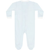 Nellapima Blue Herringbone Zipper Footie