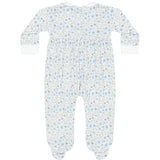 Nellapima  Blue Meadow Smocked Footie 