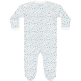 Nellapima Blue Meadow Zipper Footie