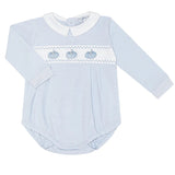Nellapima Blue Pumpkin Patch Embroidered Bubble