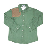 BlueQuail Sage Green and Khaki Long Sleeve Shirt