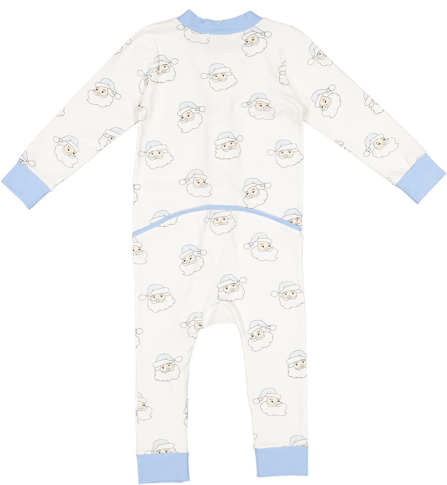 Sal and Pimenta Blue Santa Baby Boy Pajama