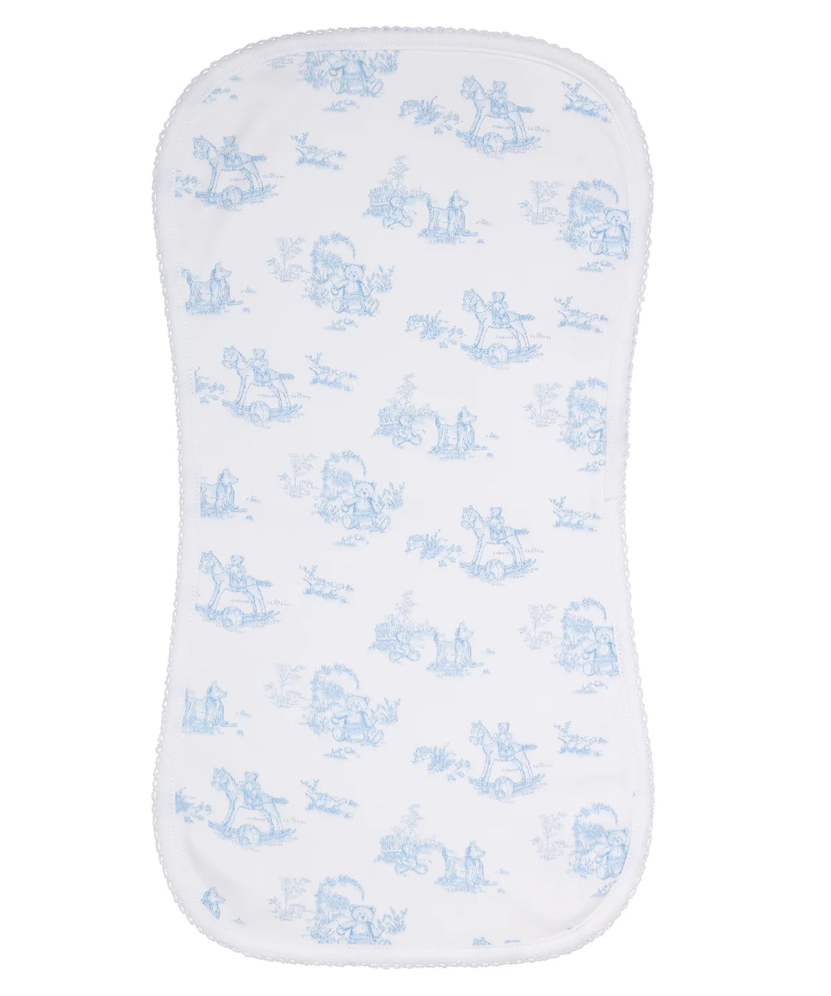 Nellapima Teddy Bear Toile Burp Cloth