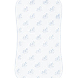 Nellapima Blue Rocking Horse Burp Cloth
