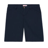 La Coqueta Navy Seersucker Bocusi Boy Chino Shorts