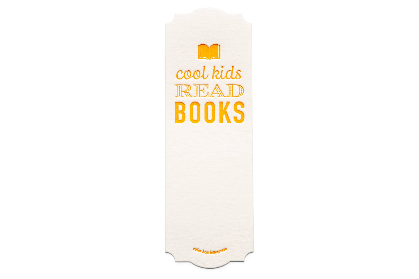 Letterpress Cool Kids Bookmark
