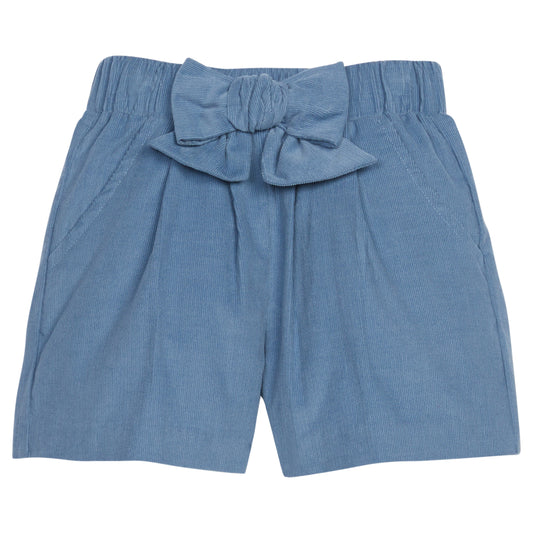 Bow Short - Stormy Blue Corduroy