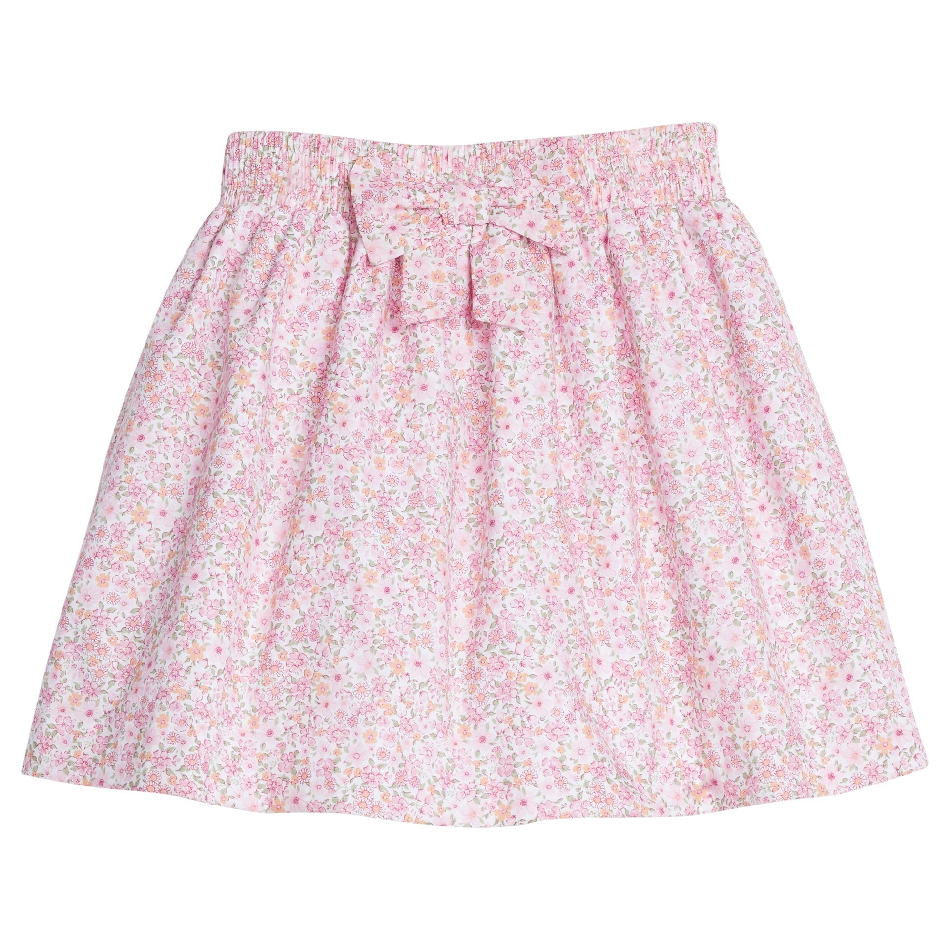 Little English Bow Smocked Skirt- Oakleigh Floral