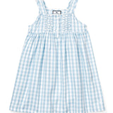 Petite Plume Light Blue Gingham Charlotte Nightgown