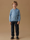 La Coqueta Dusty Blue Merino Boy Sweater