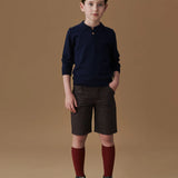La Coqueta Navy Brio Merino Boy Sweater
