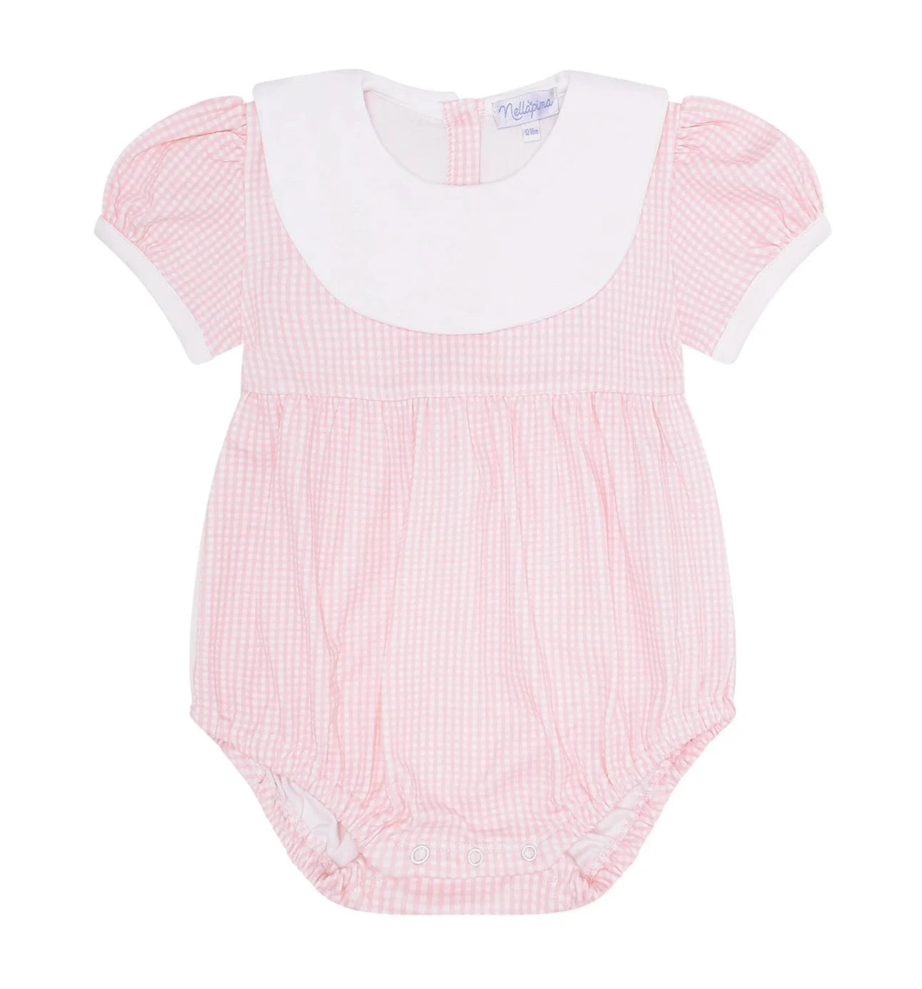 Nella Pima Pink Gingham Bubble