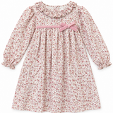 Pink Bow Corduroy Dress