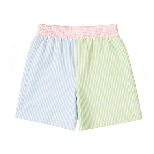 Florence Eiseman Stripe Seersucker Swim Trunk