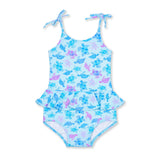 Florence Eiseman Turtle Print Skirted Swimsuit