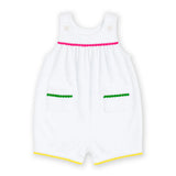 Florence Eiseman Terry Romper With Pom Poms
