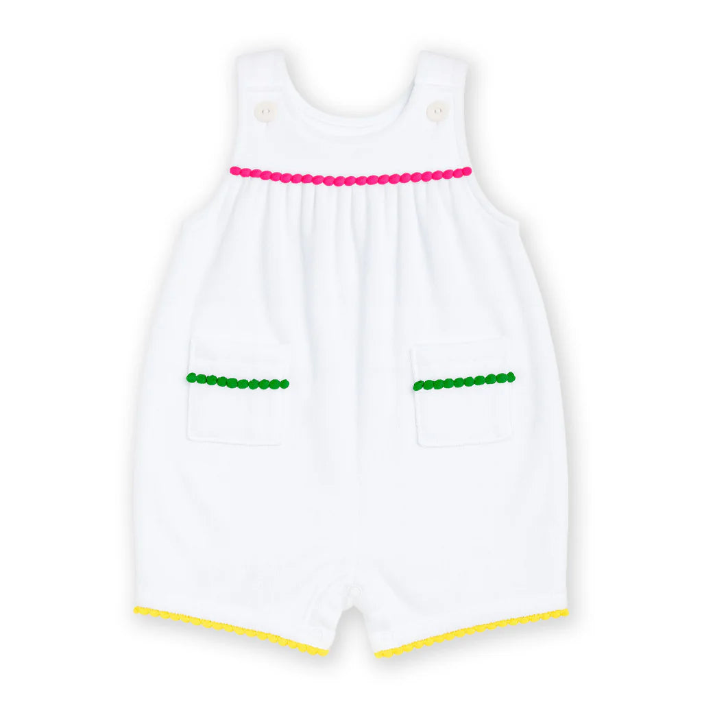 Florence Eiseman Terry Romper With Pom Poms