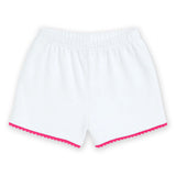Terry Shorts With Pom Poms
