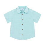 Florence Eiseman Gingham Linen Look Camp Shirt