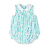 Florence Eiseman Printed Knit Tulip Romper