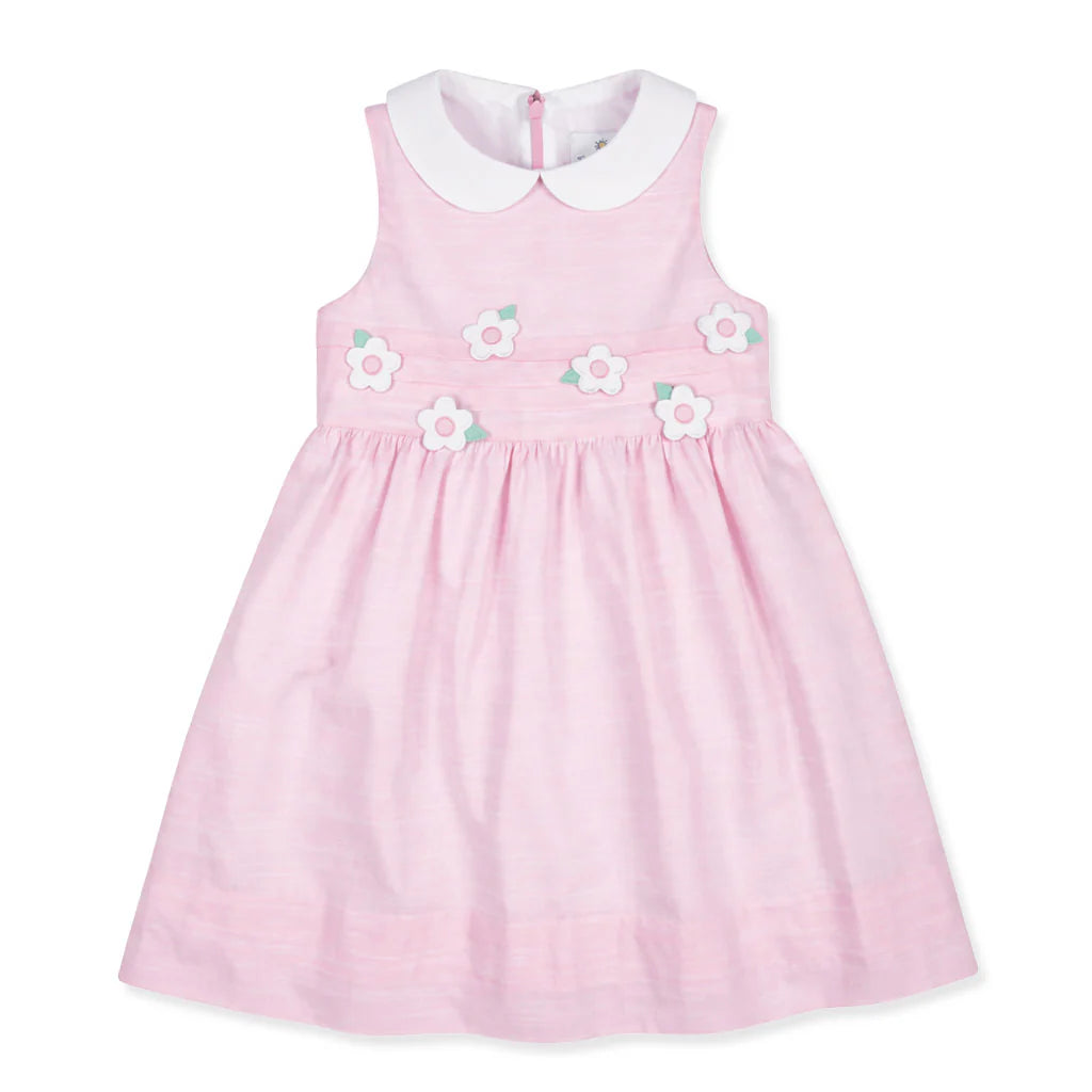 Florence Eiseman Linen-Look Dress With Flowers