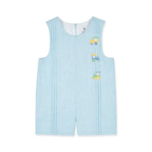 Florence Eiseman Linen Look Shortall With Trains