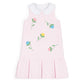 Florence Eiseman Stripe Pique Dress With Tulips