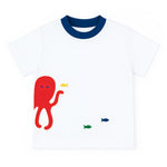 Florence Eiseman Knit Shirt With Octopus And Fish