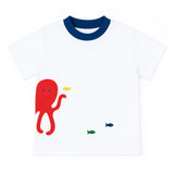 Florence Eiseman Knit Shirt With Octopus And Fish
