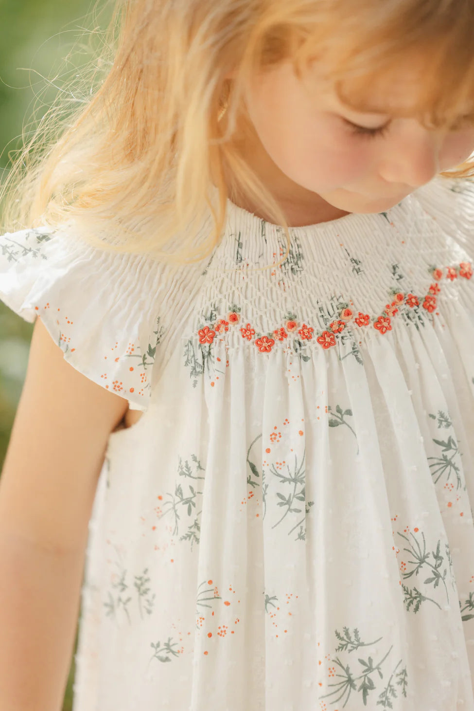 Tartine et Chocolat Floral Print Smocked Dress 