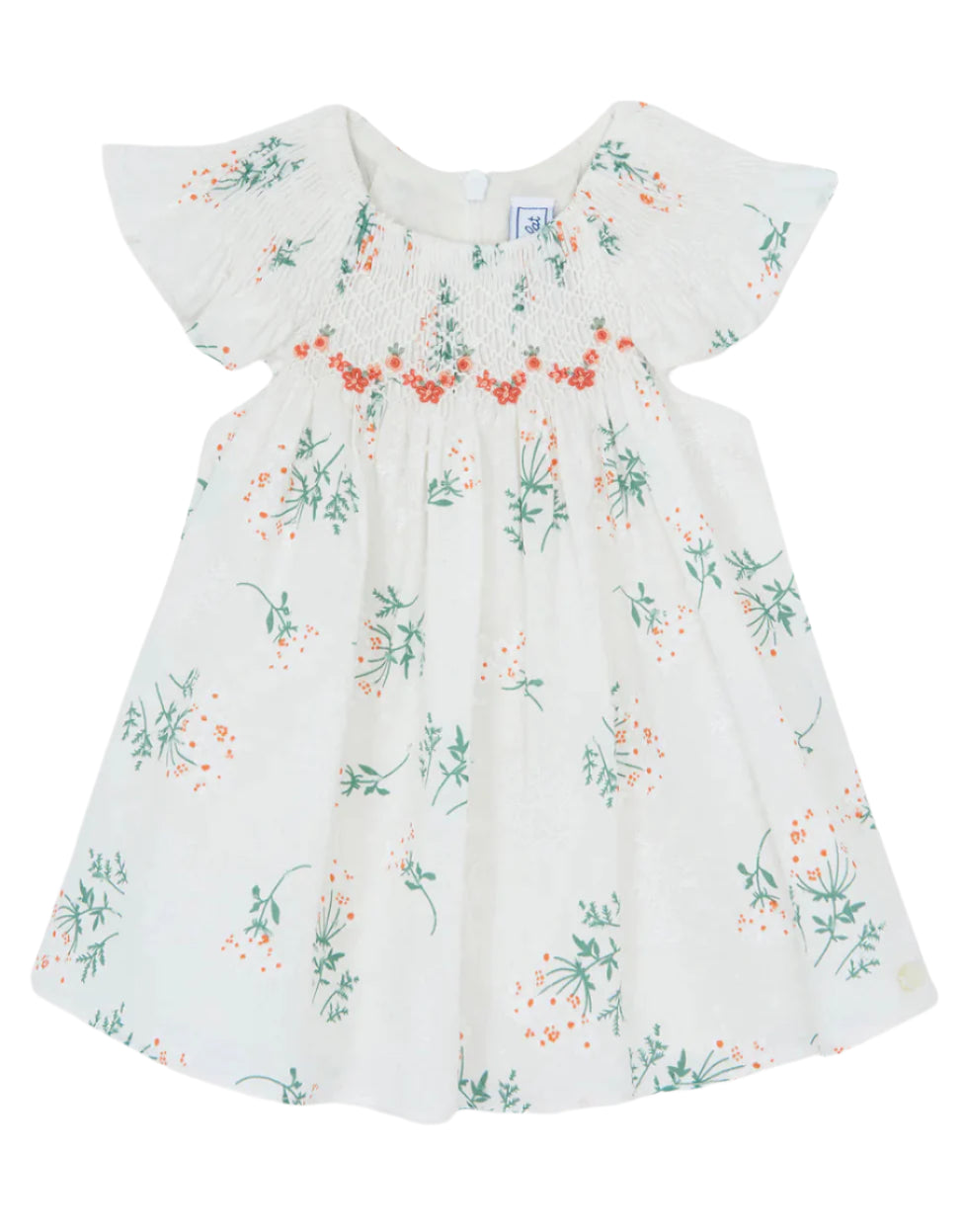 Tartine et Chocolat Floral Print Smocked Dress 