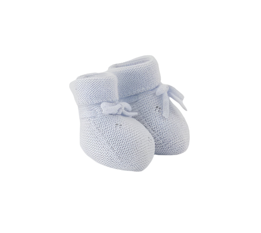 Tartine et Chocolat Knitwear Openwork Slippers- Light Blue