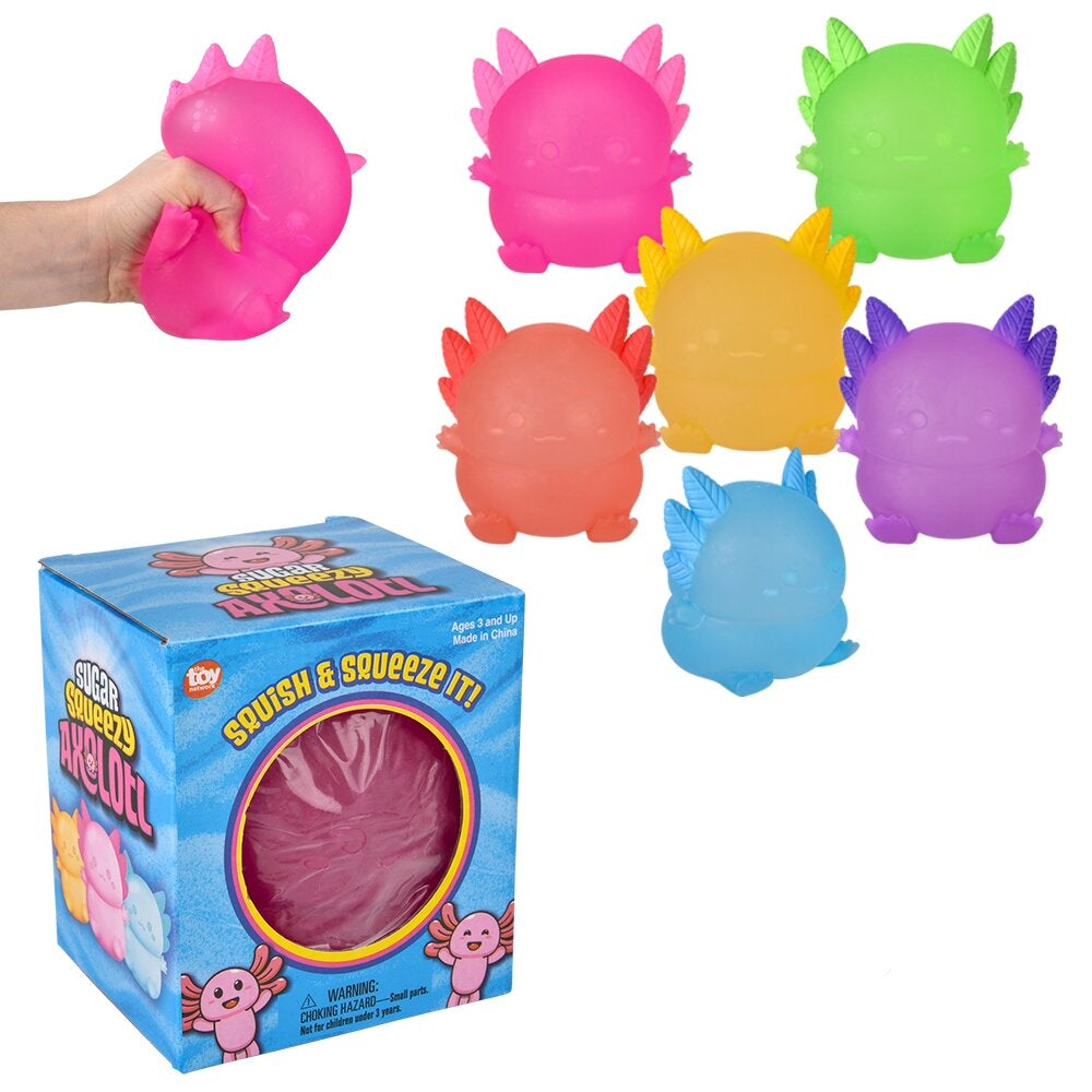 The Toy Network Jumbo Squeezy Sugar Axolotl