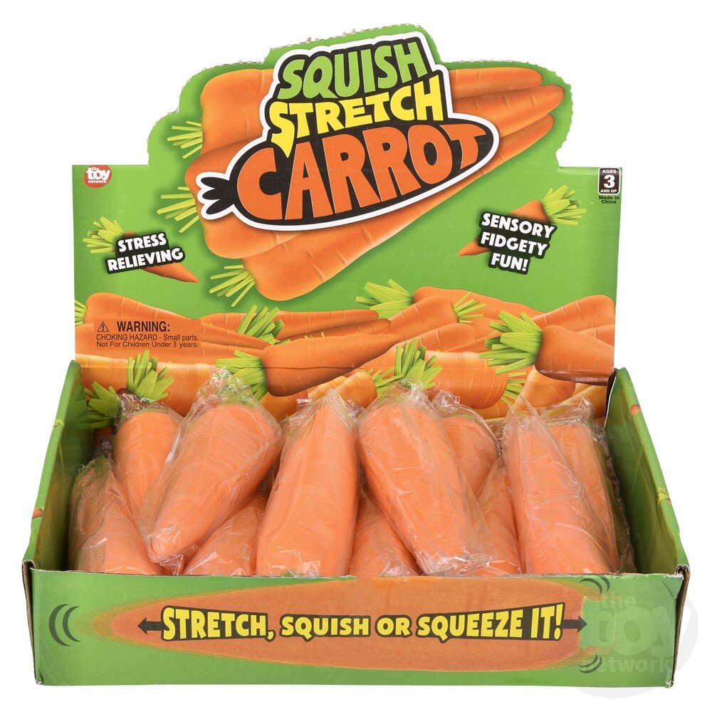 The Toy Network Squish and Stretch Carrot