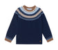 Tartine et Chocolat Navy Jacquard Sweater